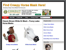 Tablet Screenshot of creepyhorsemask.org